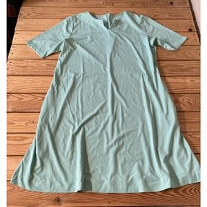NEW Elizabeth Clarke Fit & Flare Dress w/ Stain Tech Size Large Women’s Mint